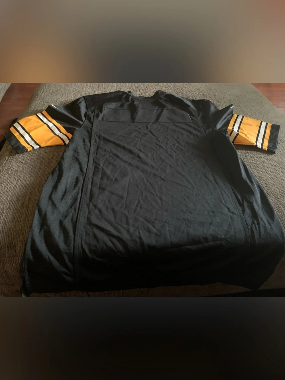 black Nike NFL On Field Pittsburgh Steelers Blank Jersey